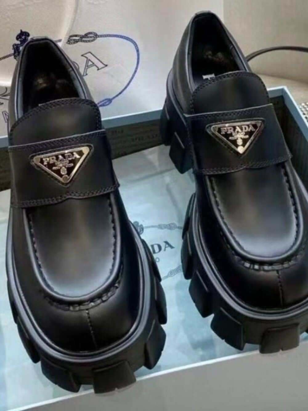 Prada Black Loafers - Size 40